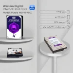 W.D Purple 4T HDD - تصویر 2