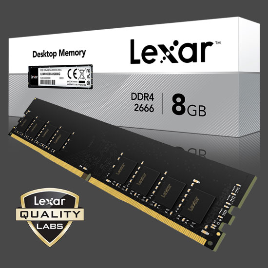 1635c70de72f6c671d68aaa896e8ce5a ram lexar 8g ddr4 2666 - تصویر 1