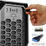 کیس کامپیوتر گیمینگ گرین مدل STRIKER FRGB - تصویر 4