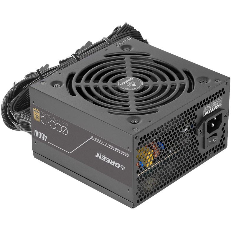 vc1i6TKkiQaM3pUG منبع تغذیه کامپیوتر 450W وات گرین مدل GP450A-ECO D - تصویر 1